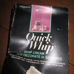Vtg Hutzler quick whip in seconds frother decorating wihip cream in seconds